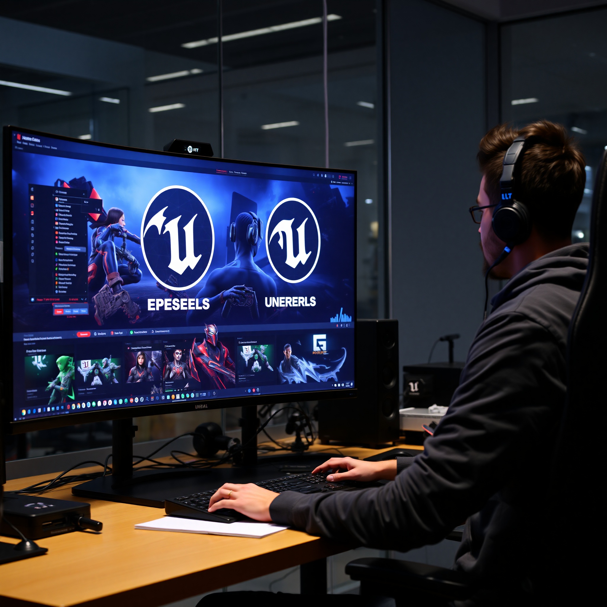 Tecnologías emergentes en desarrollo de videojuegos: Unreal Engine y Unity en oficina de estudio