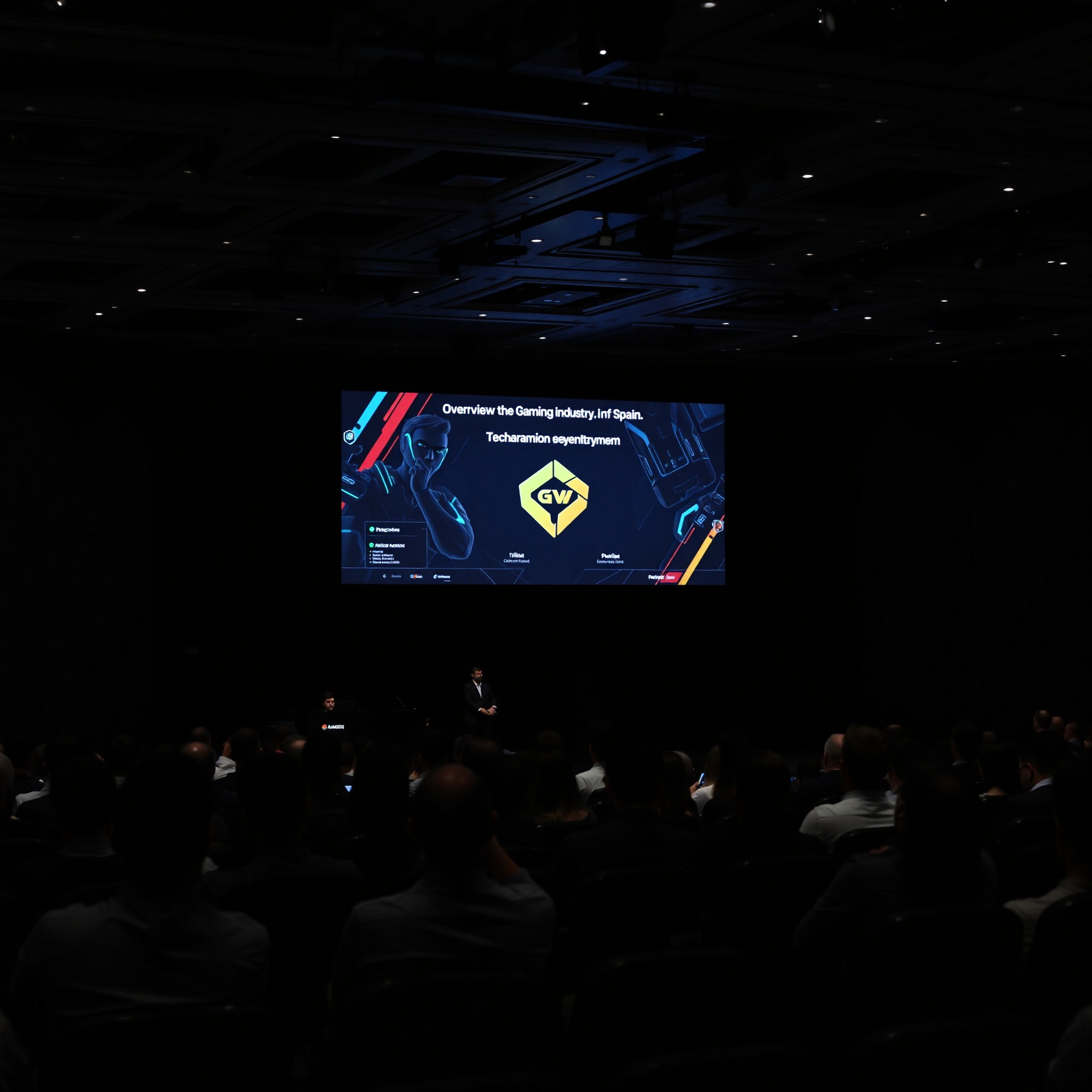 Tendencias entretenimiento digital España: conferencia de industria con presentadores